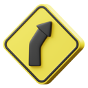 پیش‌نمایش فایل right-curve-ahead-6335670 از پک علائم راهنمایی و رانندگی