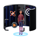 پیش‌نمایش فایل space-experience-using-vr-4117241 از پک واقعیت مجازی