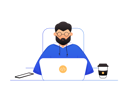 پیش‌نمایش فایل coder-3462295 از پک بیزینکس رنگارنگ