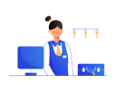 پیش‌نمایش فایل hotel-receptionist-3462302 از پک بیزینکس رنگارنگ