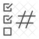 پیش‌نمایش فایل checklist-and-hashtag-15222455 از پک اینفلوئنسر