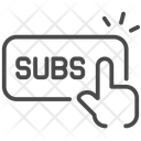 پیش‌نمایش فایل clicking-subscribe-button-vector-graphic-15027560 از پک اشتراک