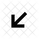 پیش‌نمایش فایل diagonal-down-left-arrow-10823438 از پک پیکان