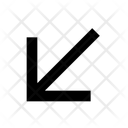 پیش‌نمایش فایل diagonal-down-left-arrow-10823440 از پک پیکان