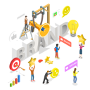 پیش‌نمایش فایل online-branding-and-marketing-7172072 از پک کسب و کار و امور مالی