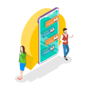 پیش‌نمایش فایل social-media-chat-7238296 از پک کسب و کار