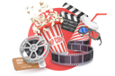 پیش‌نمایش فایل cinema-poster-composition-7365764 از پک موضوعات متنوع