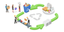 پیش‌نمایش فایل paper-recycle-process-infographic-7365391 از پک مجموعه موضوعات متنوع ۰۰۳