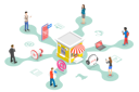 پیش‌نمایش فایل several-communication-channels-between-seller-and-customer-7365376 از پک مجموعه موضوعات متنوع ۰۰۳