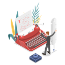 پیش‌نمایش فایل author-writing-story-using-an-old-style-typewriter-7365515 از پک موضوعات متنوع