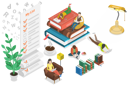 پیش‌نمایش فایل book-reader-give-book-feedback-7365550 از پک موضوعات متنوع