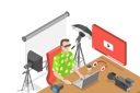 پیش‌نمایش فایل male-vlogger-7981260 از پک موضوعات متنوع