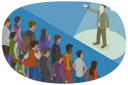 پیش‌نمایش فایل businessman-giving-speech-on-stage-7981905 از پک موضوعات متنوع