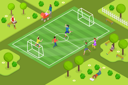 پیش‌نمایش فایل childs-playing-soccer-in-park-7981879 از پک موضوعات متنوع