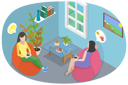 پیش‌نمایش فایل drinking-tea-with-friend-7981882 از پک موضوعات متنوع