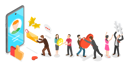 پیش‌نمایش فایل social-media-app-8086742 از پک مجموعه موضوعات متنوع ۰۳۵