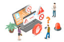 پیش‌نمایش فایل spam-link-warning-8086770 از پک مجموعه موضوعات متنوع ۰۳۵