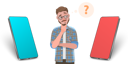 پیش‌نمایش فایل man-confused-between-two-smartphone-8114308 از پک متفرقه