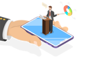 پیش‌نمایش فایل businessman-giving-online-business-presentation-8114200 از پک موضوعات متنوع