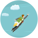 پیش‌نمایش فایل man-is-flying-high-to-the-sky-using-a-book-like-a-rocket-attached-to-his-back-8114170 از پک موضوعات متنوع