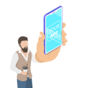 پیش‌نمایش فایل mobile-app-launch-and-mobile-development-8114195 از پک موضوعات متنوع