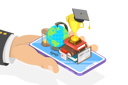 پیش‌نمایش فایل mobile-education-and-online-education-training-8114197 از پک موضوعات متنوع