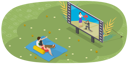 پیش‌نمایش فایل people-enjoying-outdoor-cinema-8114218 از پک موضوعات متنوع