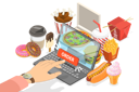پیش‌نمایش فایل online-food-order-using-food-app-8114262 از پک موضوعات متنوع