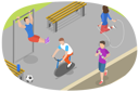 پیش‌نمایش فایل athletic-doing-exercise-in-park-8949049 از پک مجموعه موضوعات متنوع ۰۶۲