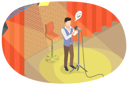 پیش‌نمایش فایل young-man-doing-comedy-show-using-mic-8949039 از پک مجموعه موضوعات متنوع ۰۶۲
