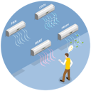 پیش‌نمایش فایل air-conditioners-with-flows-of-cold-9115313 از پک موضوعات متنوع