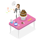 پیش‌نمایش فایل girl-making-cake-and-signing-song-9058638 از پک مجموعه موضوعات متنوع ۰۶۳