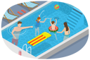 پیش‌نمایش فایل family-pool-time-9115376 از پک مجموعه موضوعات متنوع ۰۶۶