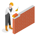 پیش‌نمایش فایل construction-worker-making-a-brick-wall-9945158 از پک مجموعه موضوعات متنوع ۰۷۶
