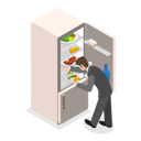 پیش‌نمایش فایل man-taking-food-from-fridge-9945153 از پک مجموعه موضوعات متنوع ۰۷۶