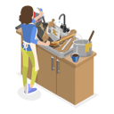 پیش‌نمایش فایل mother-trying-to-clean-the-dirty-utensils-in-kitchen-9945197 از پک مجموعه موضوعات متنوع ۰۷۶