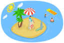پیش‌نمایش فایل man-enjoying-on-beach-10009158 از پک مجموعه موضوعات متنوع ۰۷۹