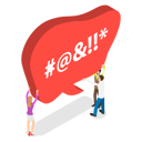پیش‌نمایش فایل profanity-speech-bubble-10009170 از پک مجموعه موضوعات متنوع ۰۷۹