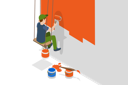 پیش‌نمایش فایل worker-is-doing-renovation-work-and-painting-a-wall-10009147 از پک مجموعه موضوعات متنوع ۰۷۹