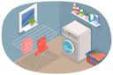 پیش‌نمایش فایل laundry-room-interior-household-scene-with-washing-machine-and-other-laundry-stuff-10009124 از پک مجموعه موضوعات متنوع ۰۷۸