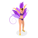پیش‌نمایش فایل brazilian-samba-dancer-dancing-at-carnival-10400540 از پک مجموعه موضوعات متنوع ۰۸۹