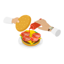 پیش‌نمایش فایل chef-preparing-burger-for-guest-10400512 از پک مجموعه موضوعات متنوع ۰۸۸