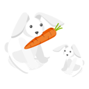 پیش‌نمایش فایل mother-rabbit-bringing-carrot-for-baby-rabbit-10400613 از پک مجموعه موضوعات متنوع ۰۹۰