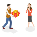 پیش‌نمایش فایل boy-giving-gift-to-girl-with-gratitude-and-appreciation-10400906 از پک مجموعه موضوعات متنوع ۱۰۴