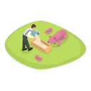 پیش‌نمایش فایل farmer-feeding-his-pigs-in-farm-10400893 از پک مجموعه موضوعات متنوع ۱۰۴