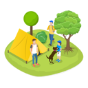 پیش‌نمایش فایل tourist-doing-camping-between-jungle-10400888 از پک مجموعه موضوعات متنوع ۱۰۴