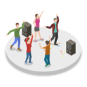 پیش‌نمایش فایل friends-dancing-at-a-rave-party-10400661 از پک مجموعه موضوعات متنوع ۰۹۱