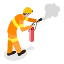 پیش‌نمایش فایل male-firefighter-with-fire-extinguisher-10400673 از پک مجموعه موضوعات متنوع ۰۹۱