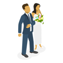 پیش‌نمایش فایل newly-weds-stand-together-10400659 از پک مجموعه موضوعات متنوع ۰۹۱