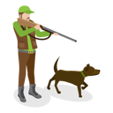 پیش‌نمایش فایل hunter-doing-hunting-along-with-his-pet-dog-10400728 از پک مجموعه موضوعات متنوع ۰۹۲